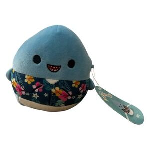 Rey the‎ Shark Squishmallow Plush 4.5" NWT Hawaiian Shirt